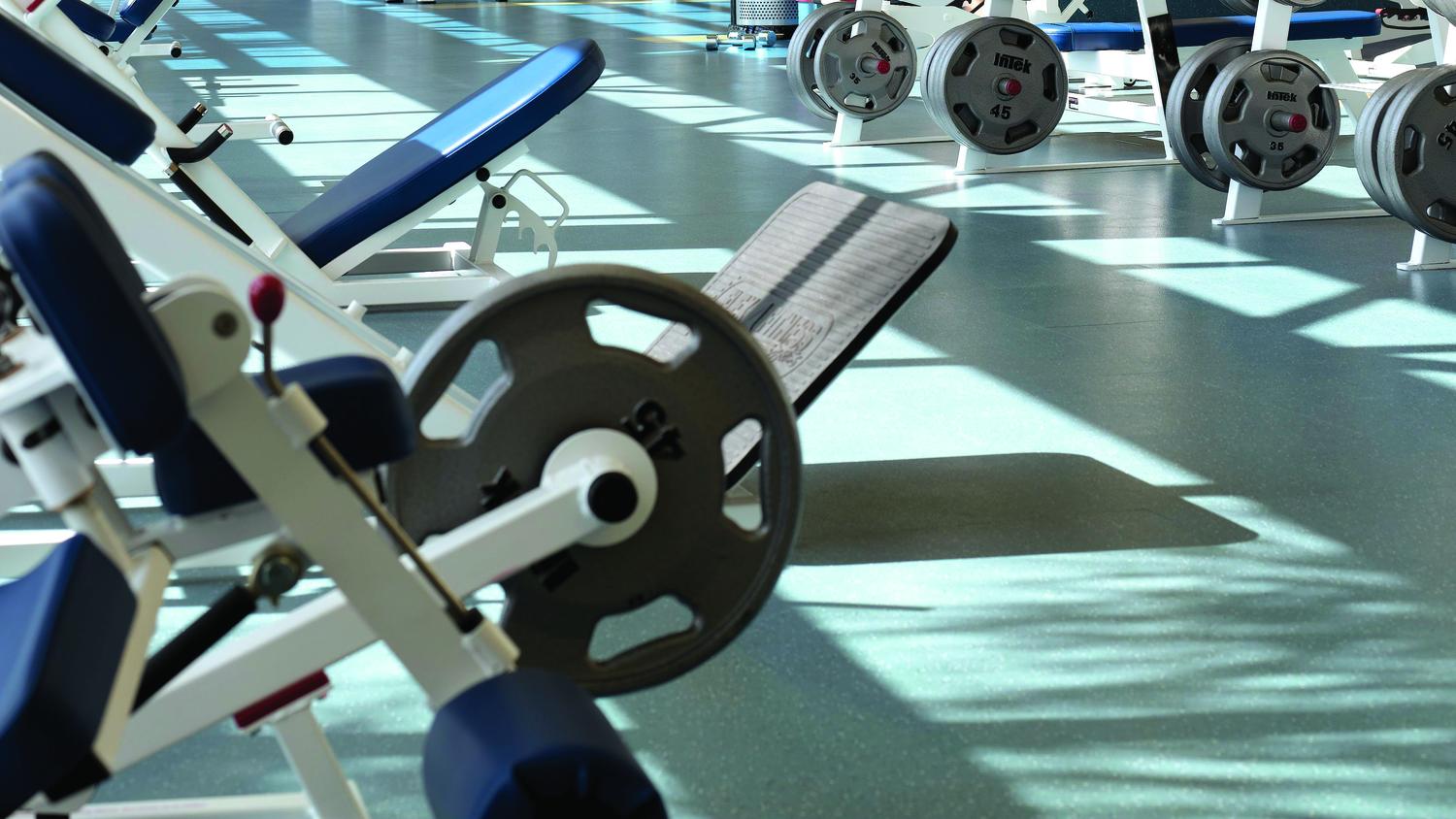 Triumph sport flooring in gym | Markville Carpet & Flooring