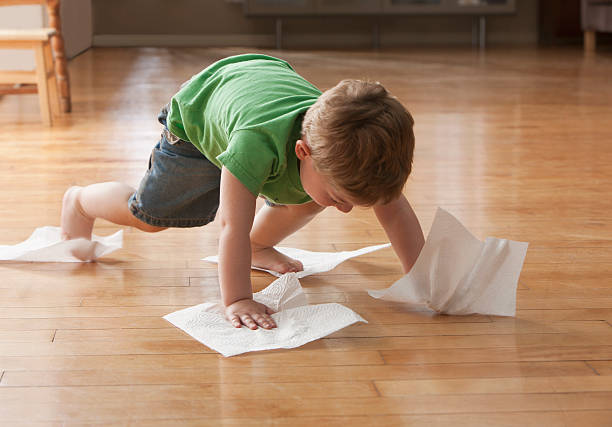 Kid cleaning flooring | Markville Carpet & Flooring