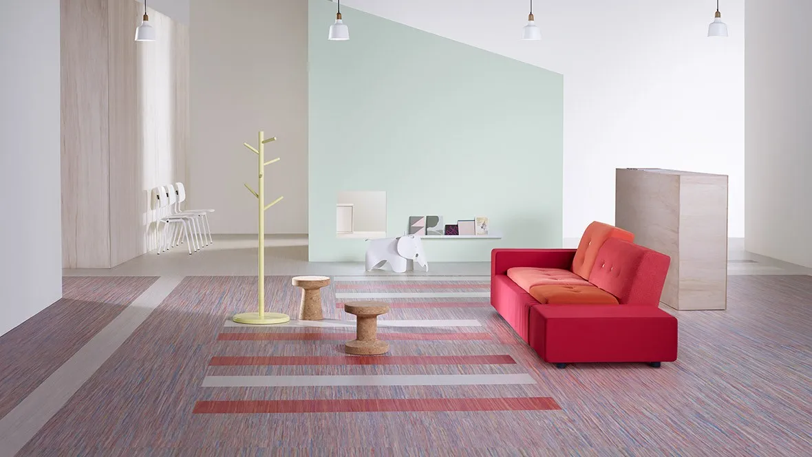Pink sofa on Flooring | Markville Flooring