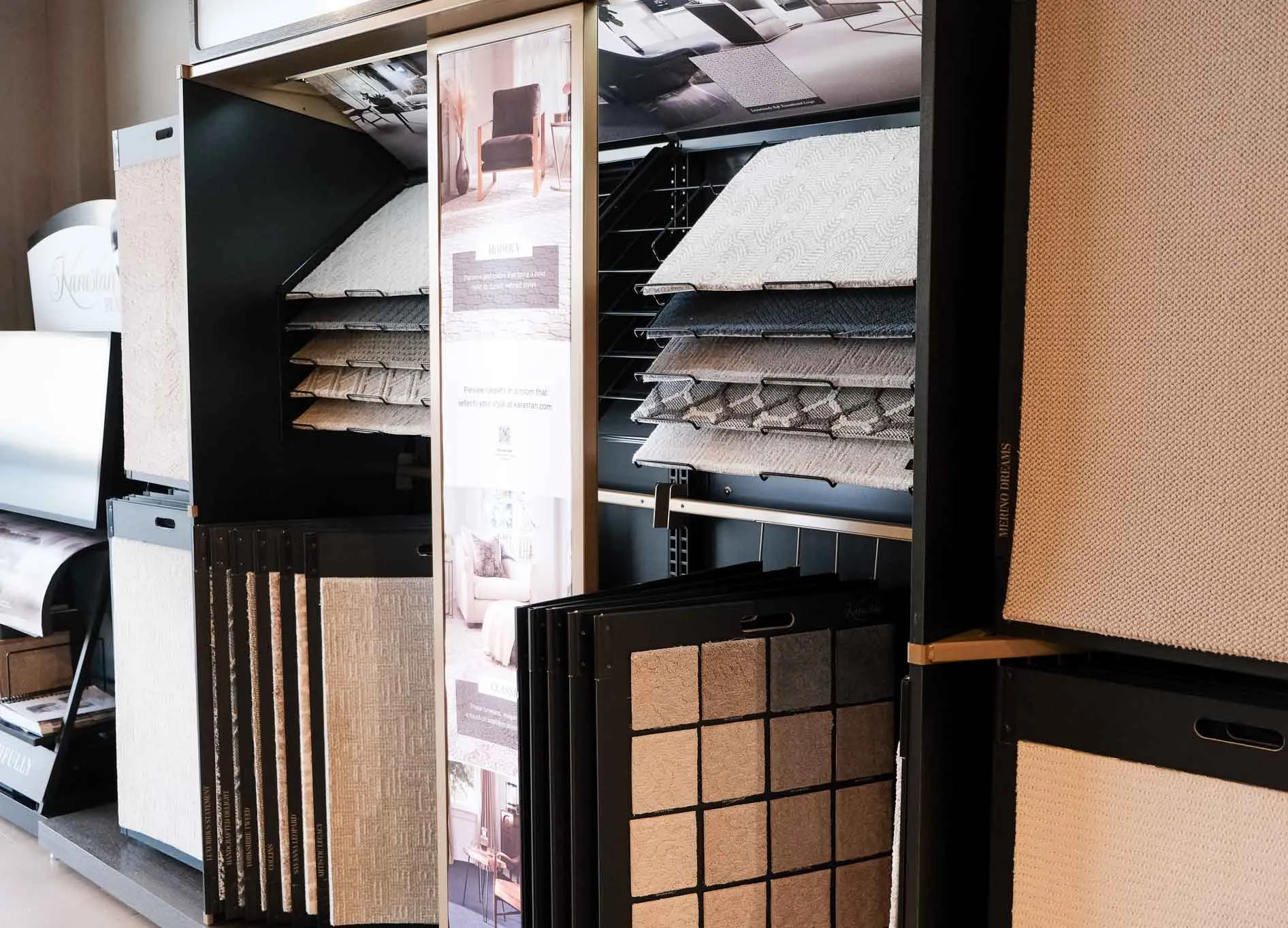 Product samples at showroom | Markville Flooring