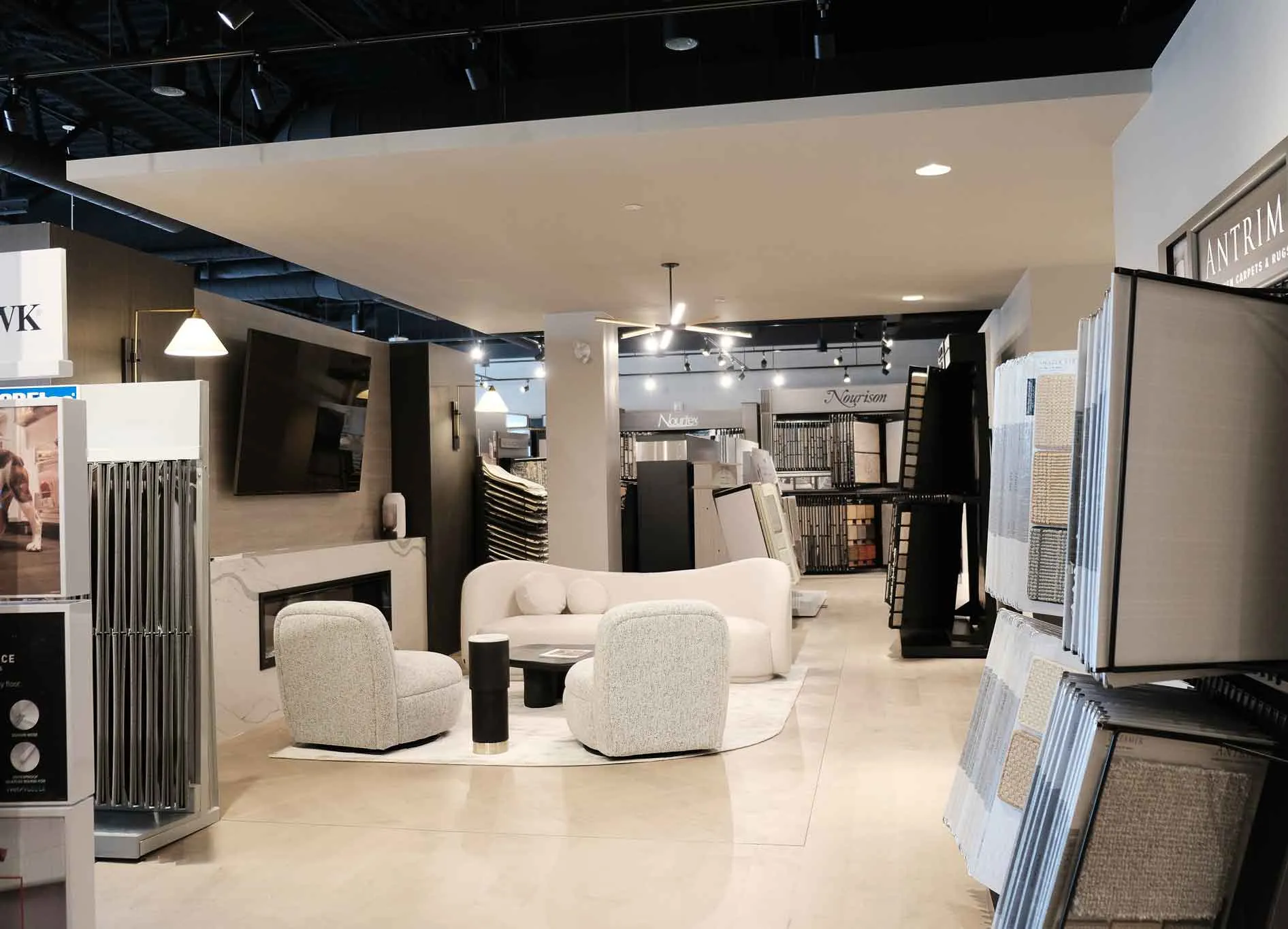 Product samples at showroom | Markville Flooring